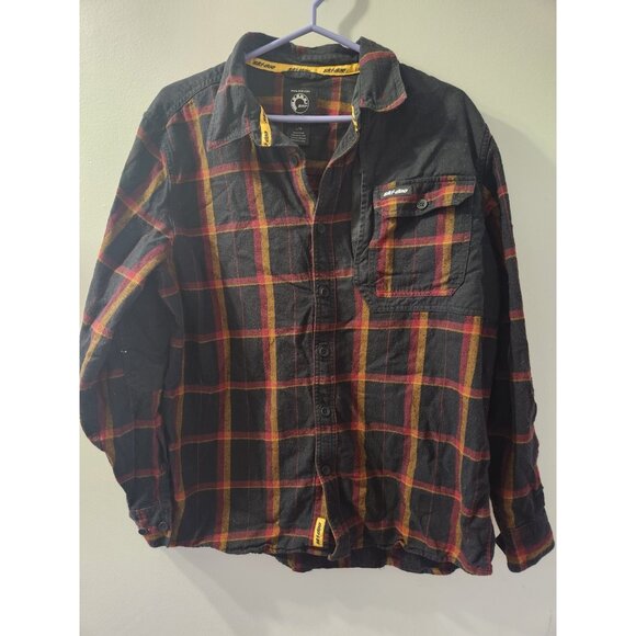Ski-Doo BRP Long Sleeves Shirt Large Squared Pattern Pre-Owned - Picture 1 of 7